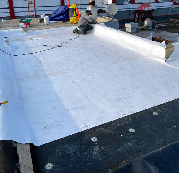 Commercial TPO Single Ply Flat Roofing Levitown New York